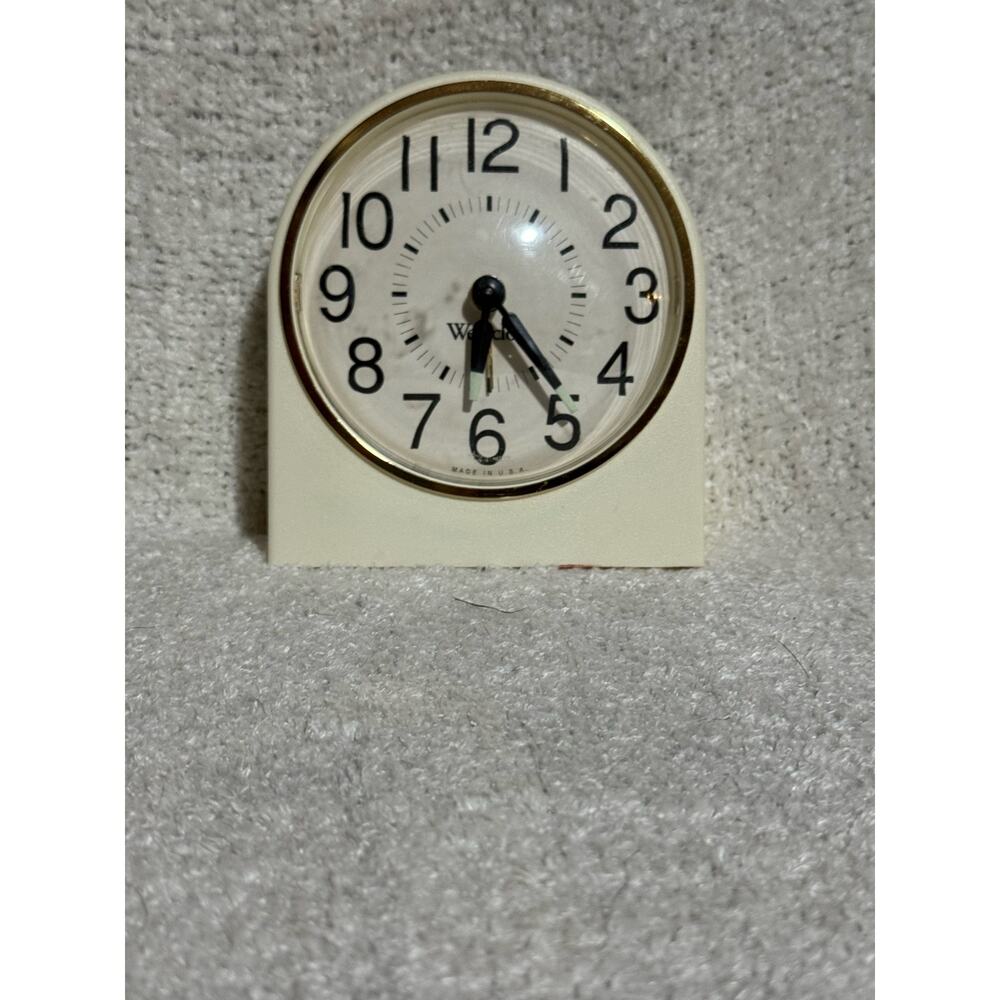 Vintage Westclox Wind Up Alarm Clock Mechanical Made in USA